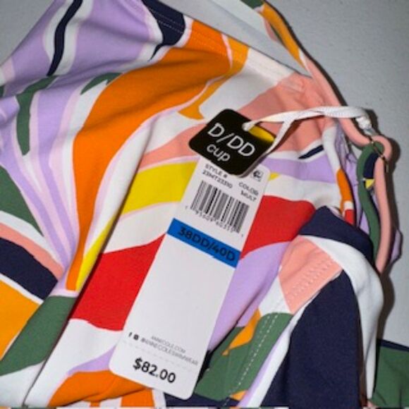 Anne Cole Women's Size 38DD/40D Multi-Colored Tankini - Picture 11 of 12